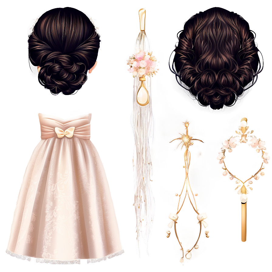 Bridal Hair Clipart Png 77 PNG Image