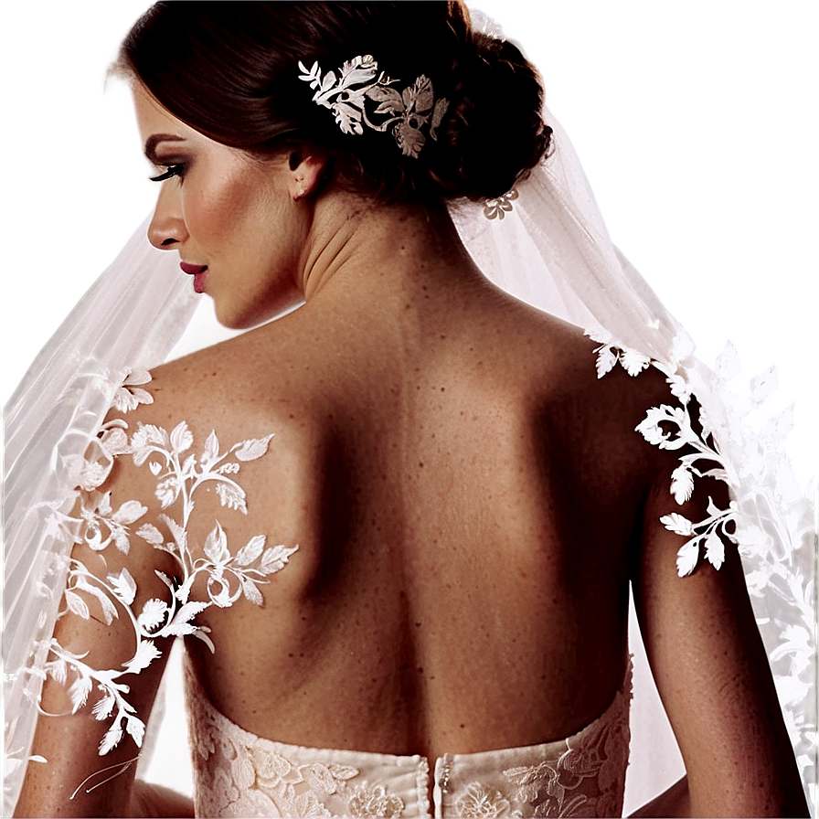 Bridal Lace Silhouette Png 25 PNG Image