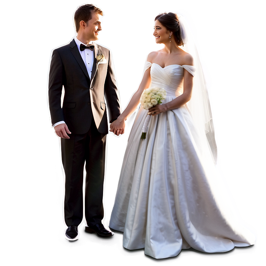 Bride And Groom A PNG Image