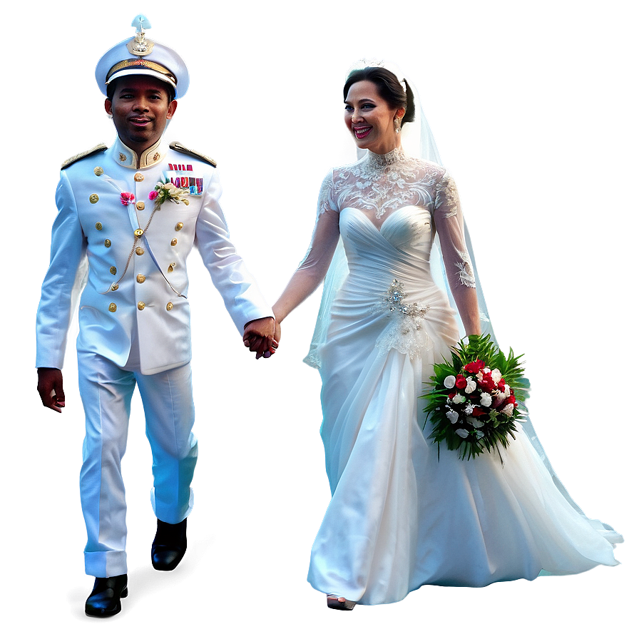 Bride And Groom On Beach Png Adl56 PNG Image