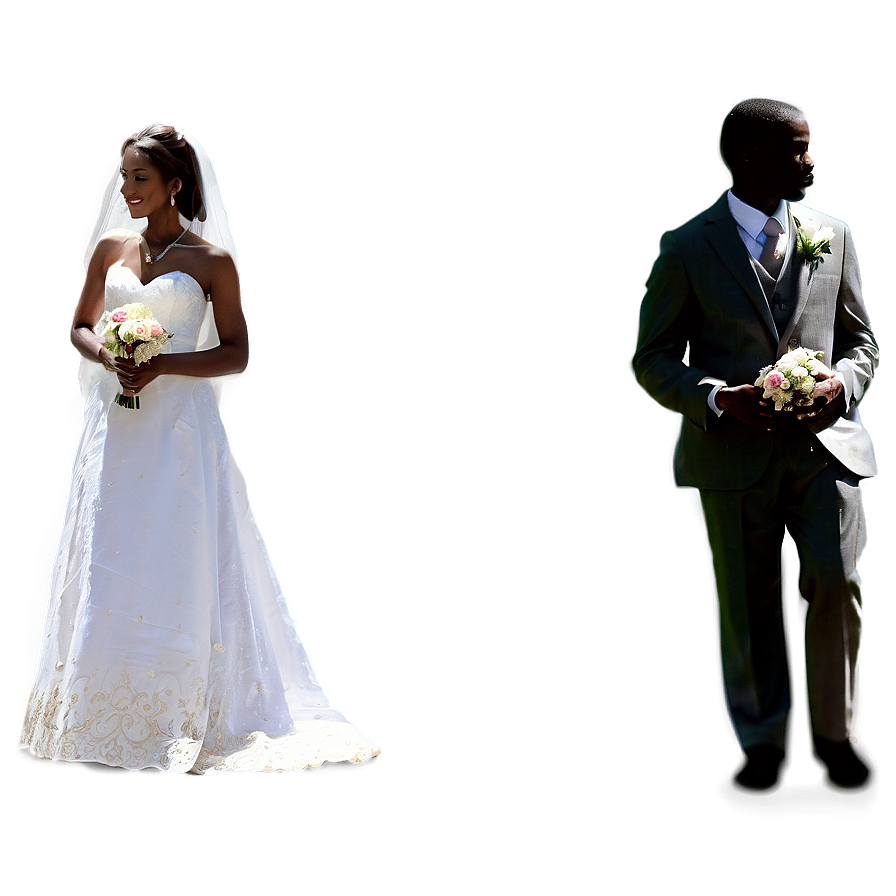 Bride And Groom Outline Png 67 PNG Image