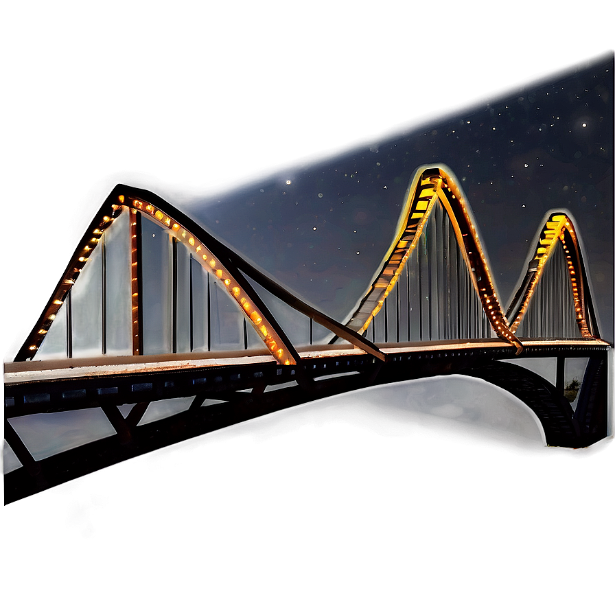 Bridge Under Starry Night Png 21 PNG Image