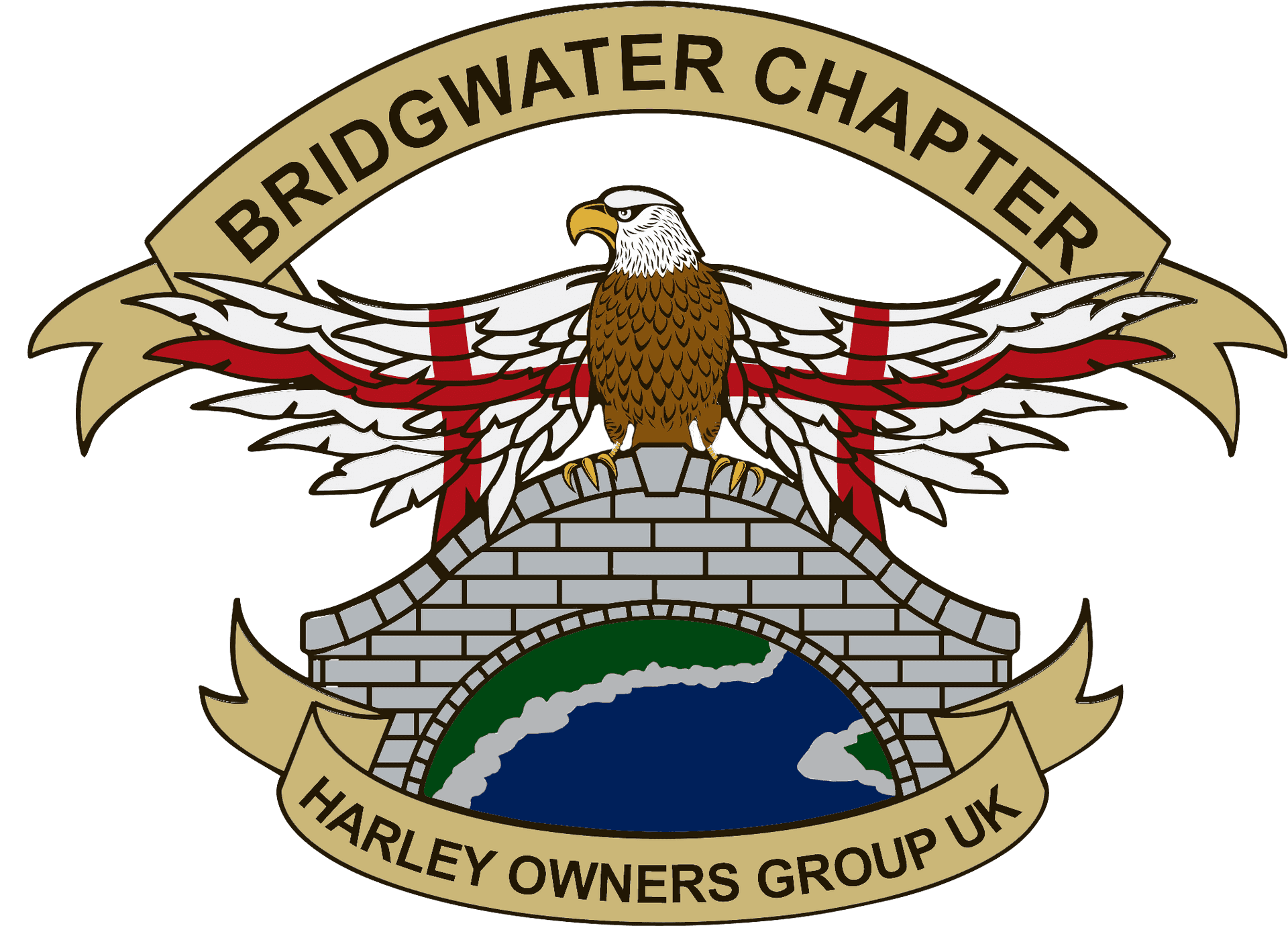 Bridgwater Chapter Harley Owners Group Emblem PNG Image