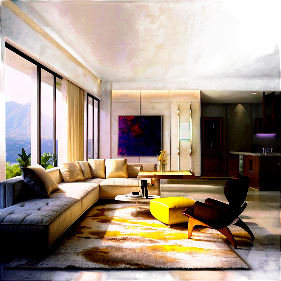 Bright And Airy Living Room Png Dtc PNG Image