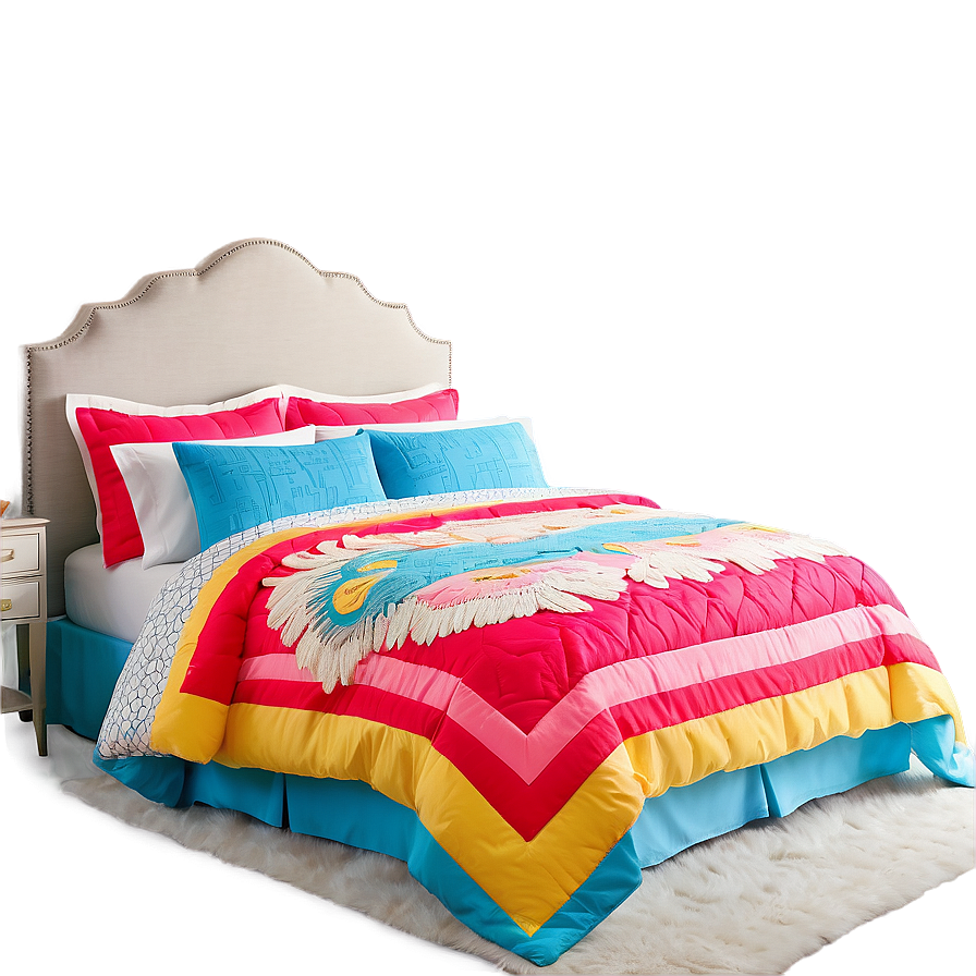 Bright And Bold Bedding Png 06262024 PNG Image