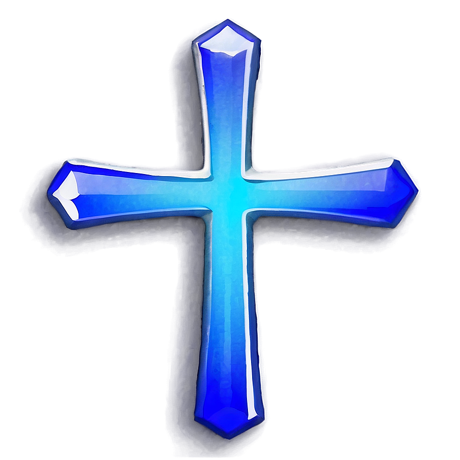 Bright Blue Cross Composition Png 77 PNG Image