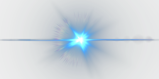 Bright_ Blue_ Lens_ Flare_ Horizontal PNG Image