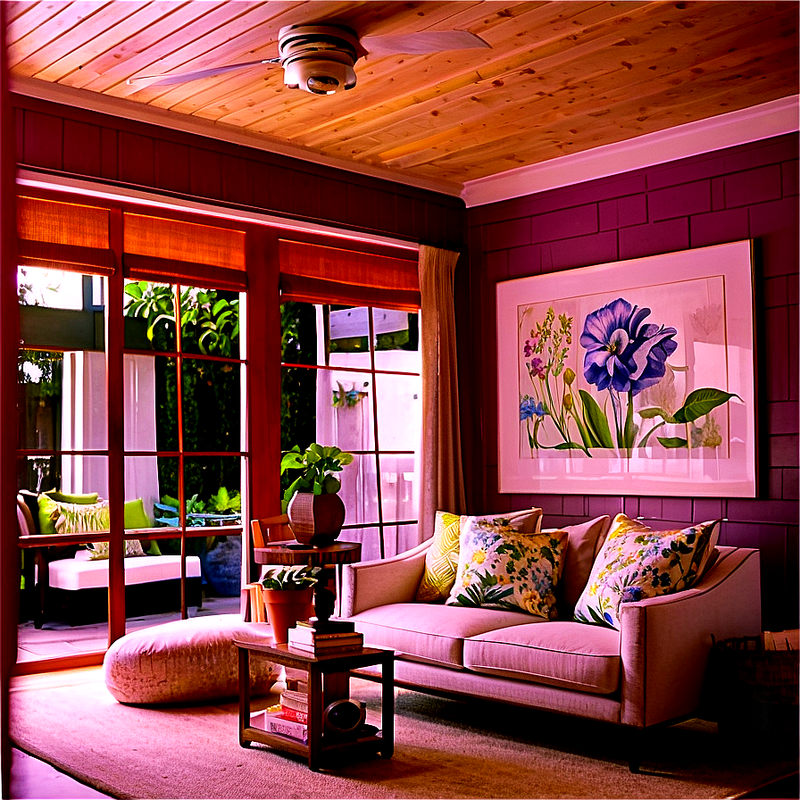 Bright Cottage Living Room Png 36 PNG Image