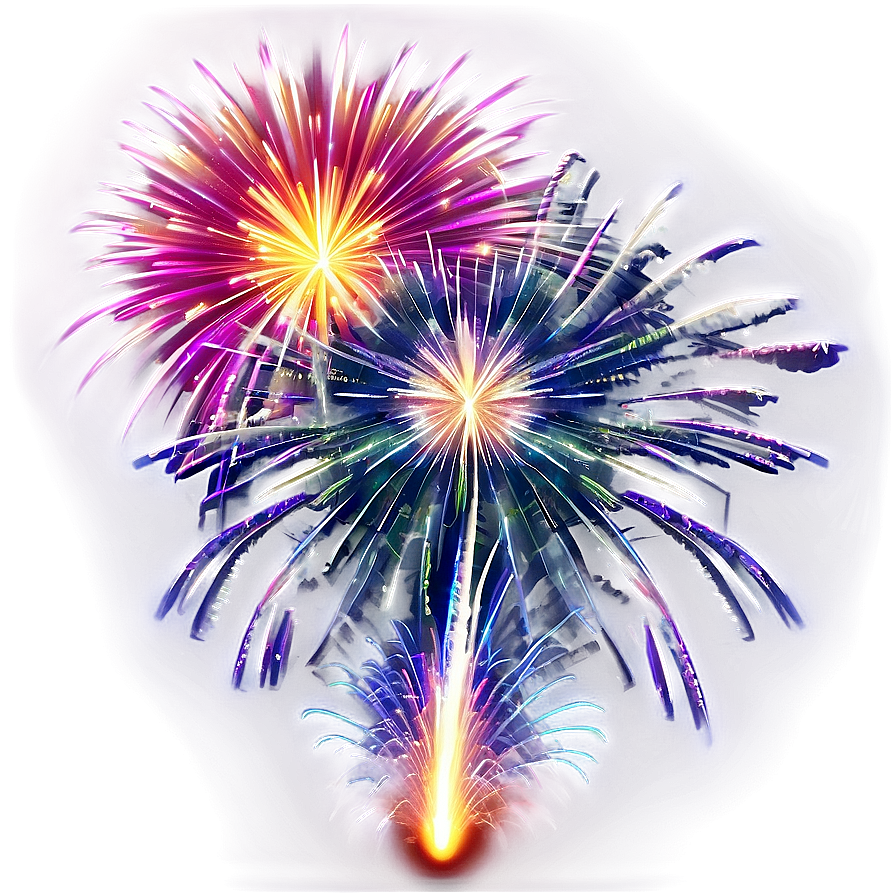 Bright Fireworks Png Gic PNG Image