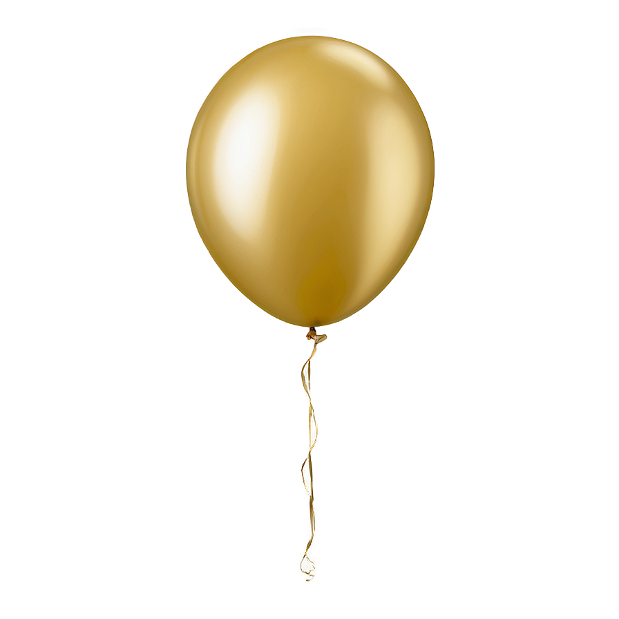 Bright Gold Balloon Png 82 PNG Image