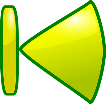 Bright Green Play Button Icon PNG Image