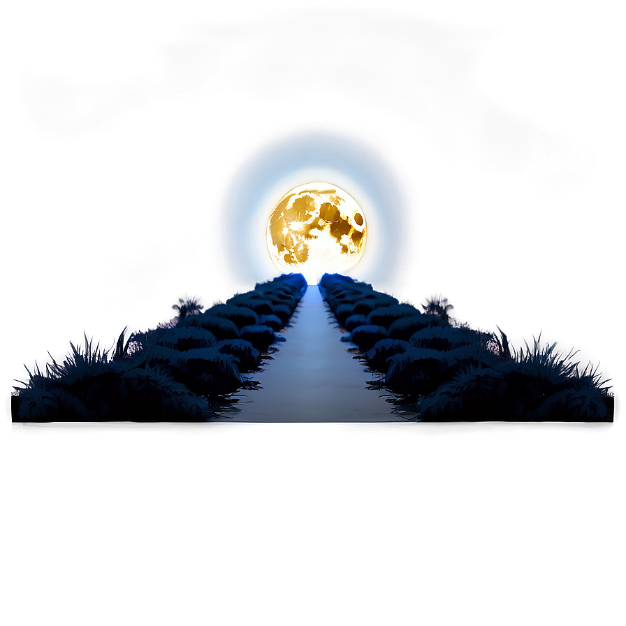 Bright Moonlight Path Png 4 PNG Image