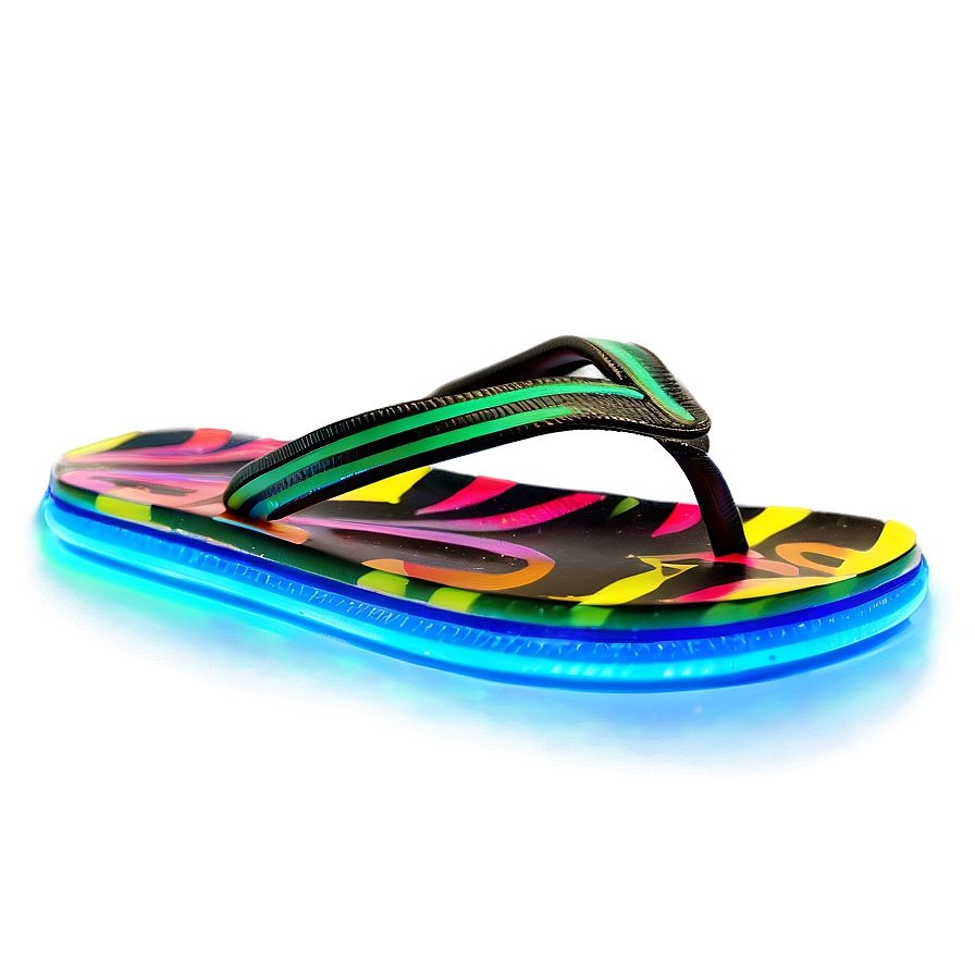 Bright Neon Flip Flop Png Jfr PNG Image