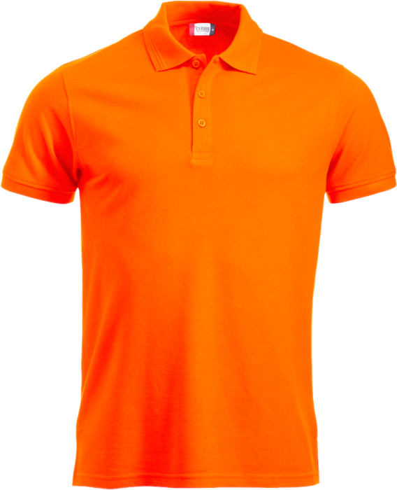 Bright Orange Polo Shirt PNG Image