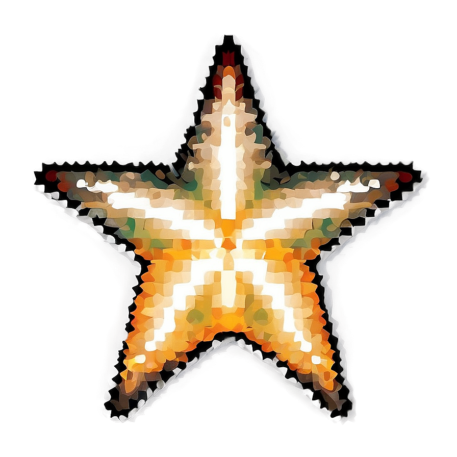 Bright Pixel Star Pattern Png 34 PNG Image