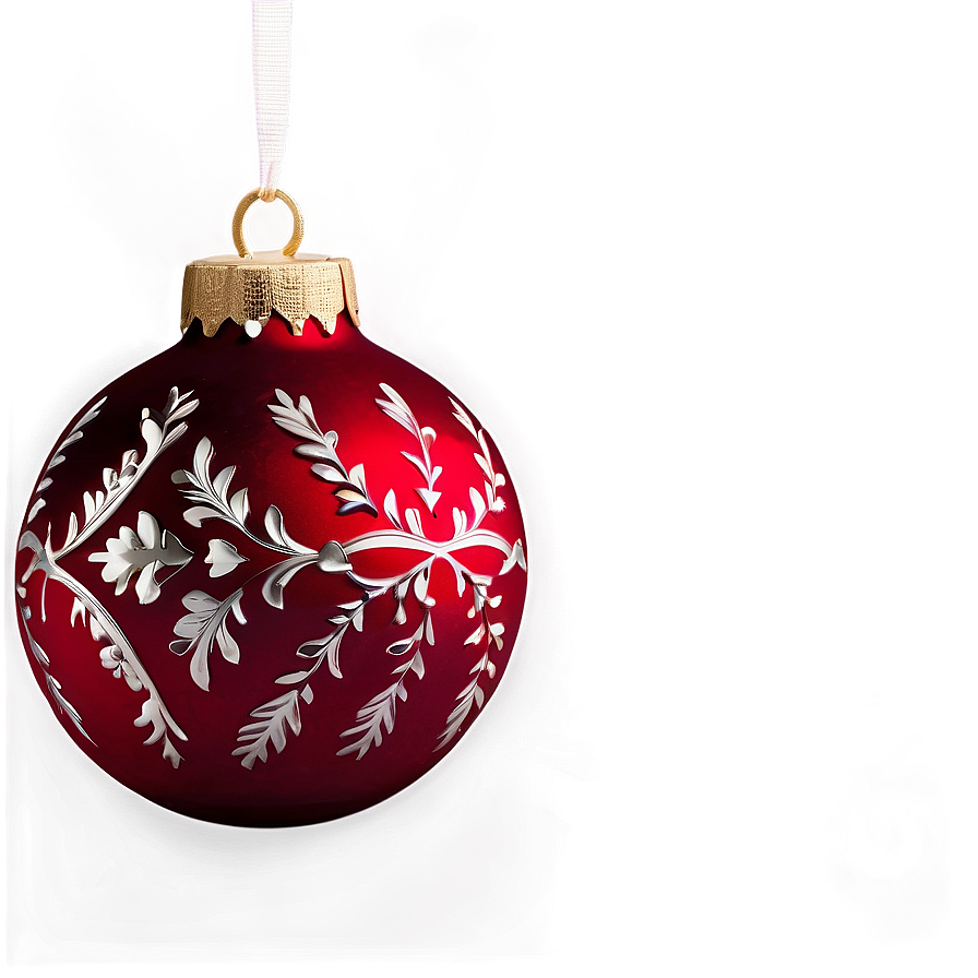 Bright Red Ornament Png Lxw26 PNG Image