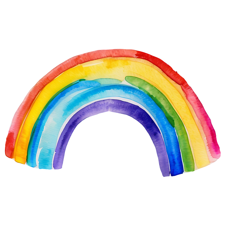 Bright Watercolor Rainbow Png Dmx PNG Image