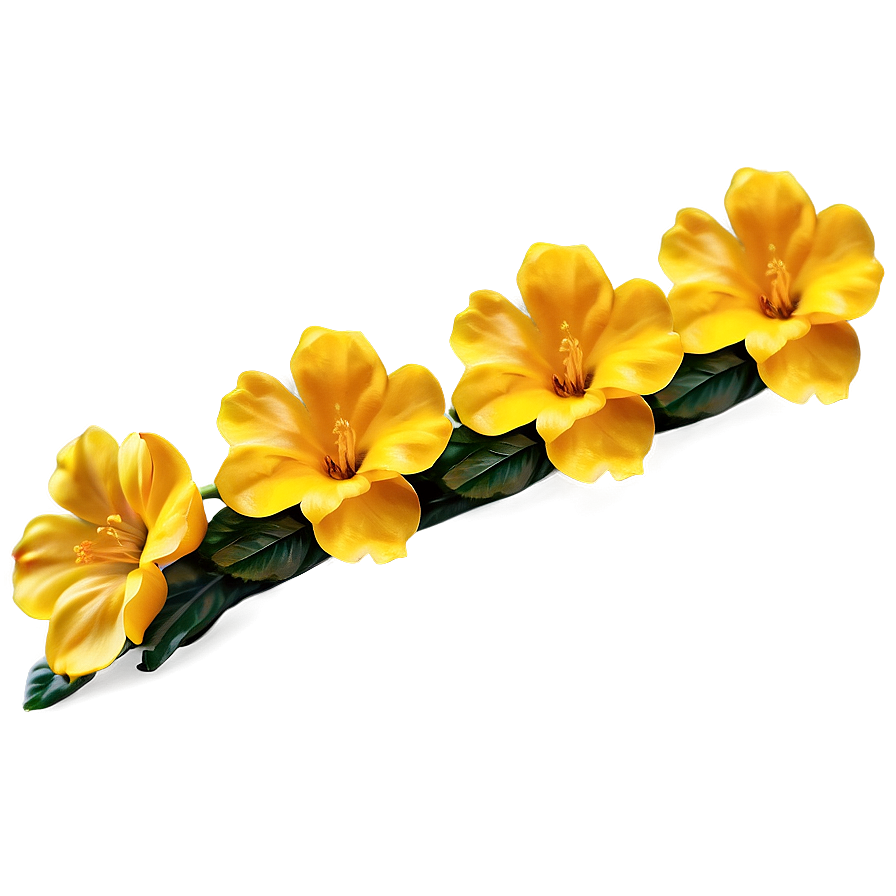 Bright Yellow Flowers Png Bys PNG Image