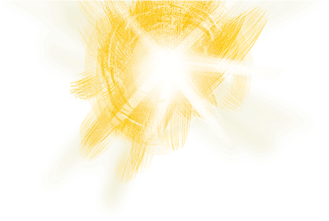 Bright Yellow Lens Flare Graphic PNG Image