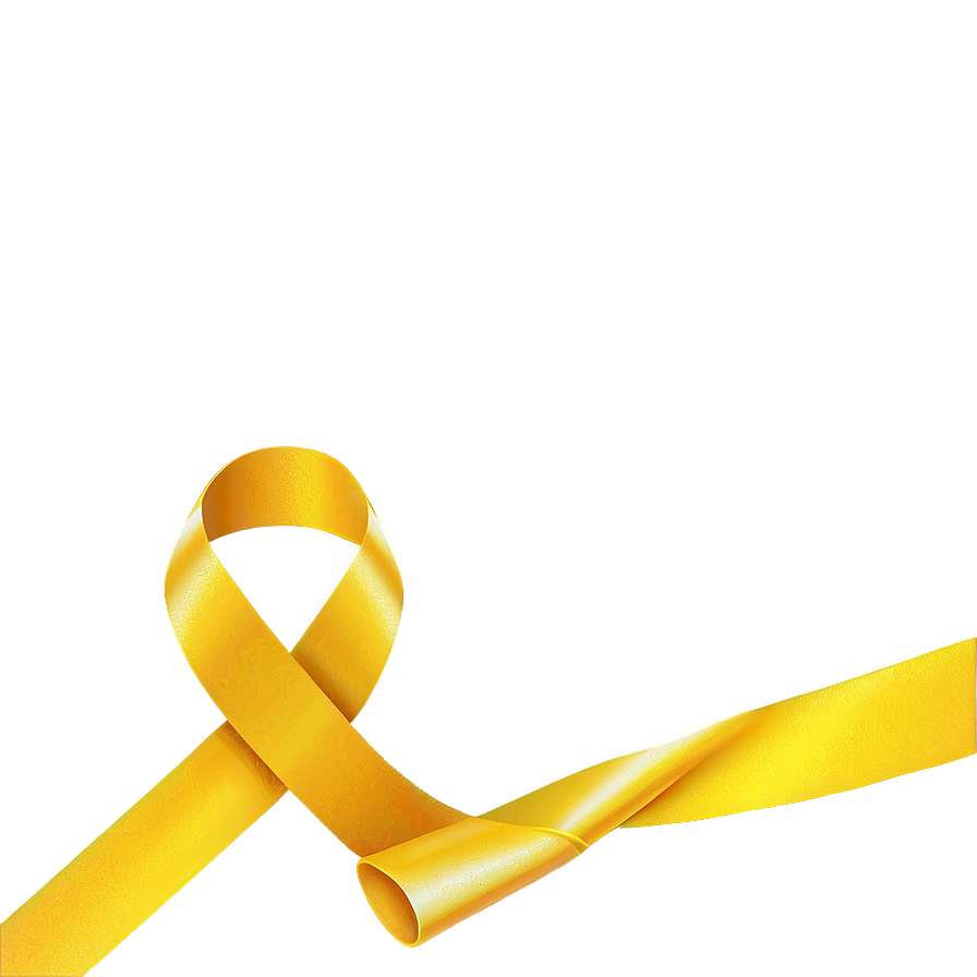 Bright Yellow Ribbon Png Okc PNG Image