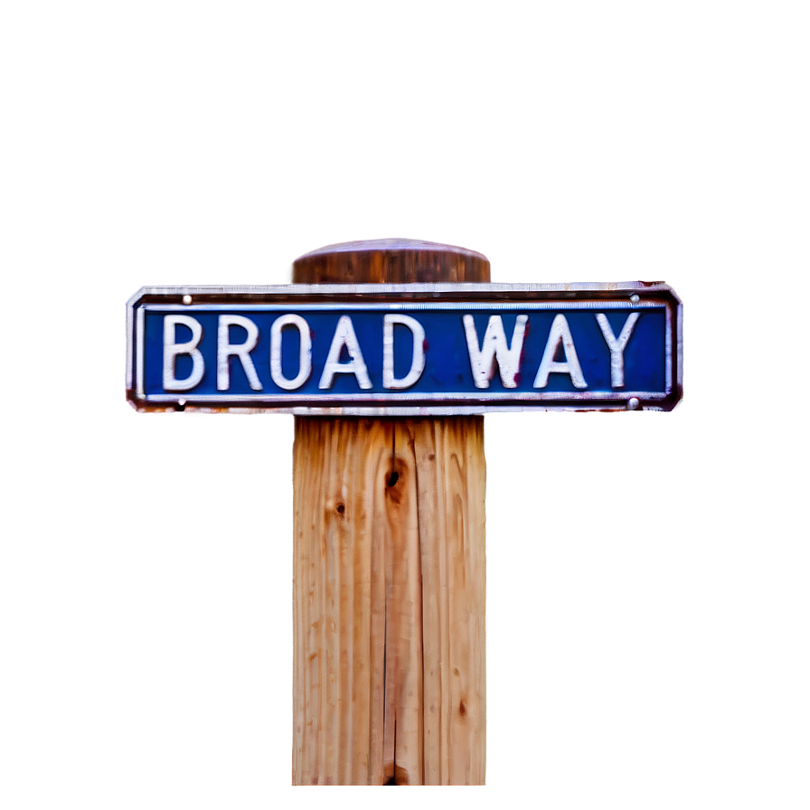 Broadway Street Sign Png Mvv38 PNG Image