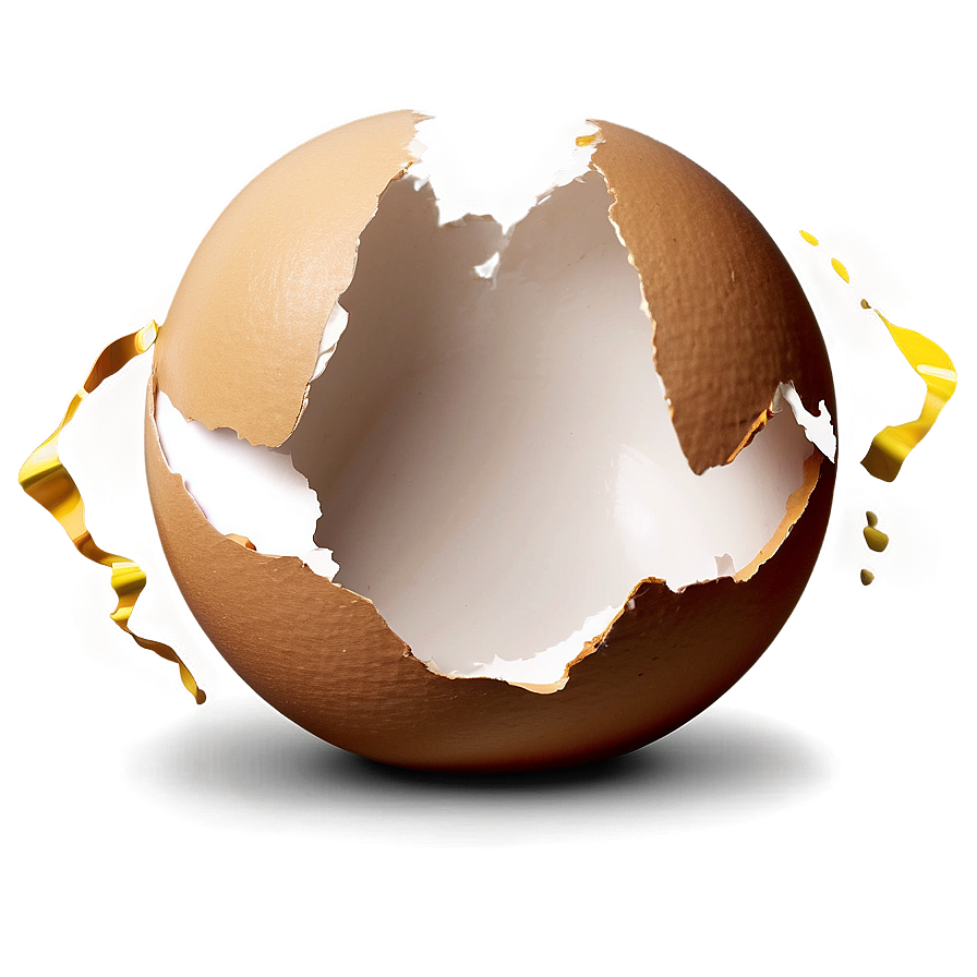 Broken Eggshell Art Png Mcv63 PNG Image