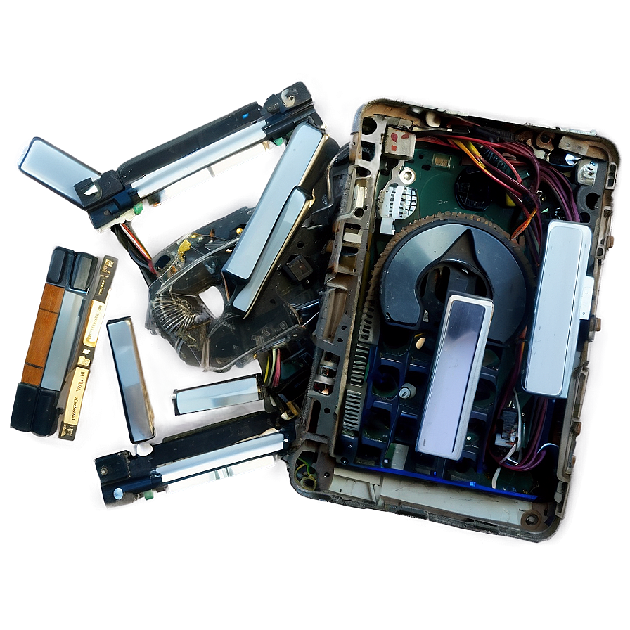 Broken Electronics Trash Png Clt81 PNG Image