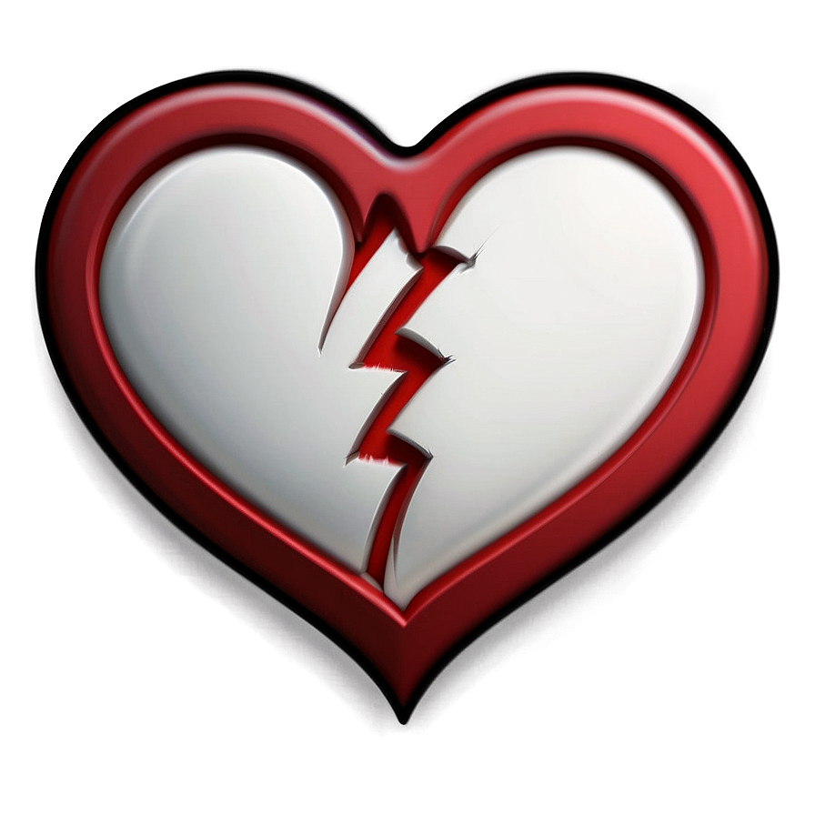 Broken Heart Symbol Emoji Png Aqt PNG Image