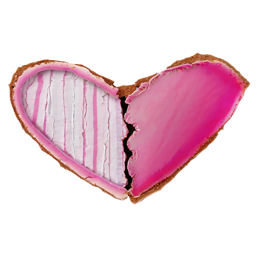 Broken Pink Heart Png Kmx PNG Image