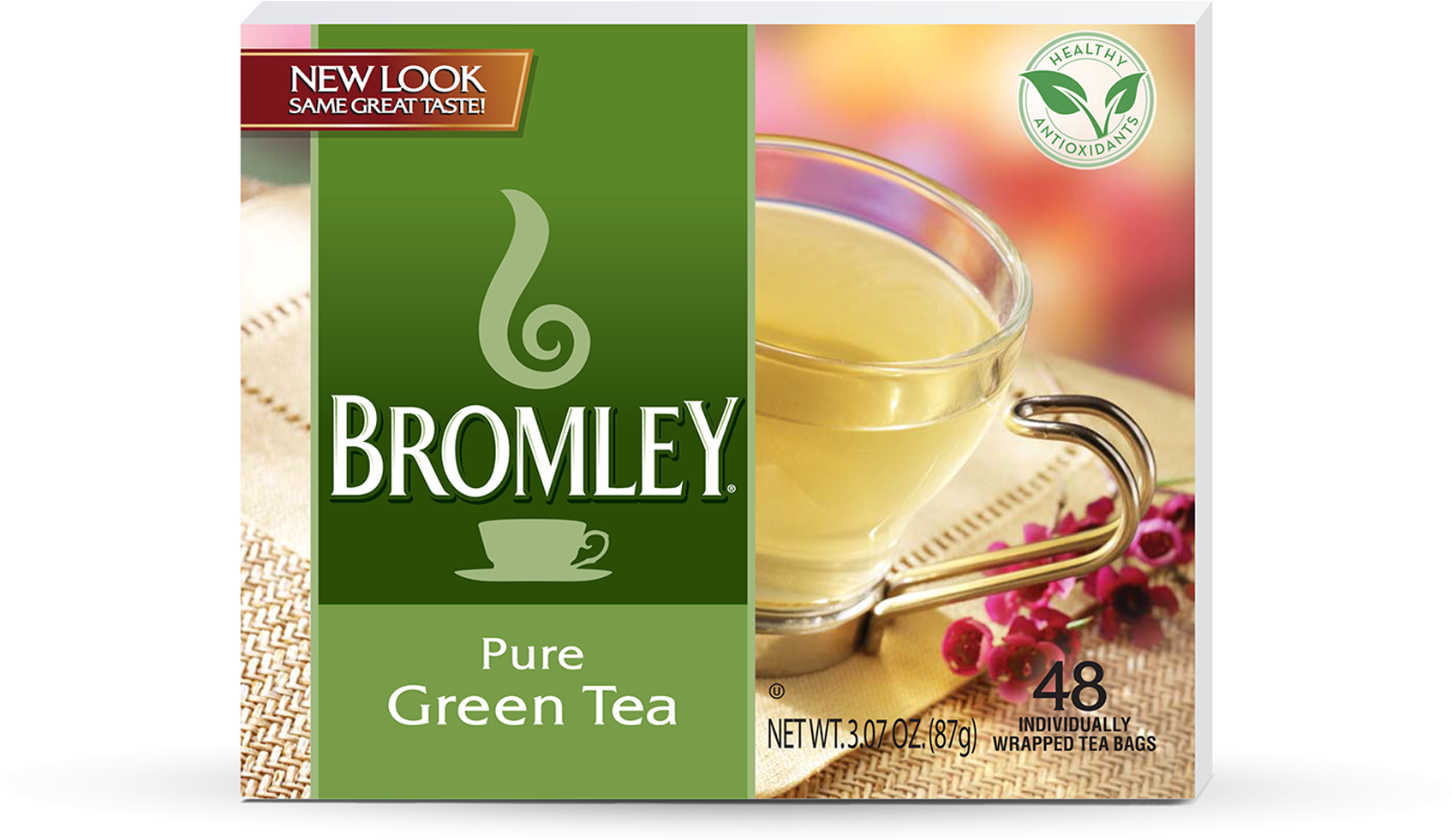 Bromley Pure Green Tea Box PNG Image