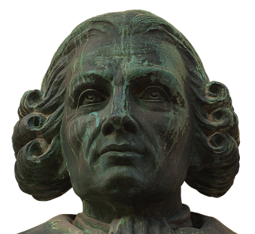 Bronze Bust Statue Portrait PNG Image