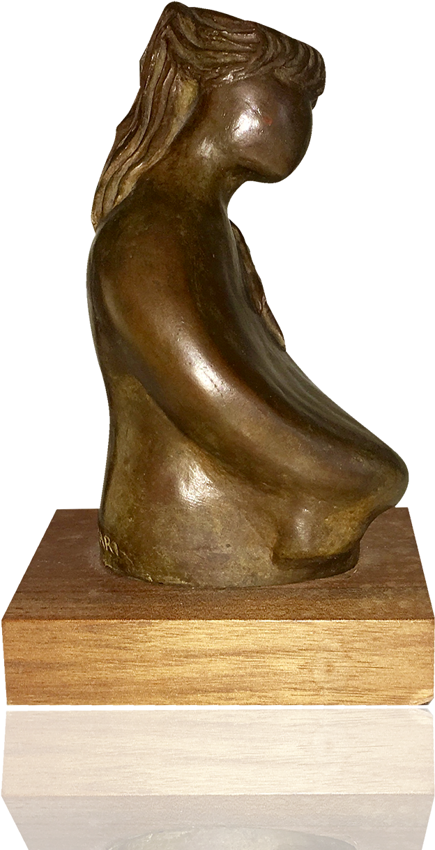 Bronze Female Torso Sculpture PNG Image