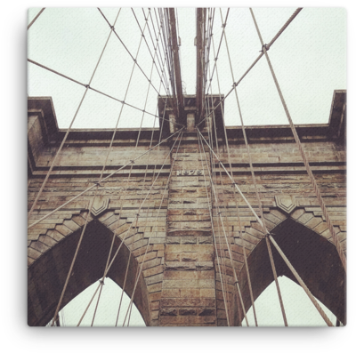 Brooklyn Bridge Architectural Detail PNG Image