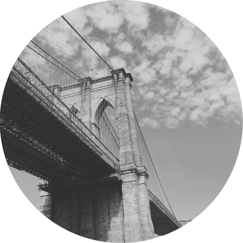 Brooklyn Bridge Blackand White PNG Image