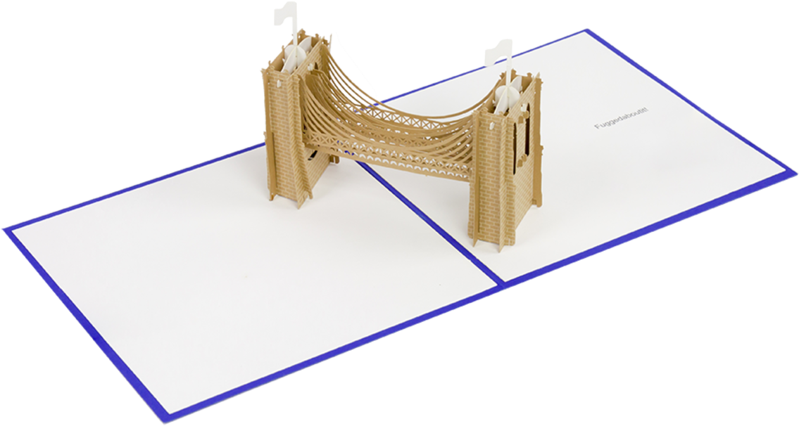 Brooklyn Bridge Paper Model PNG Image