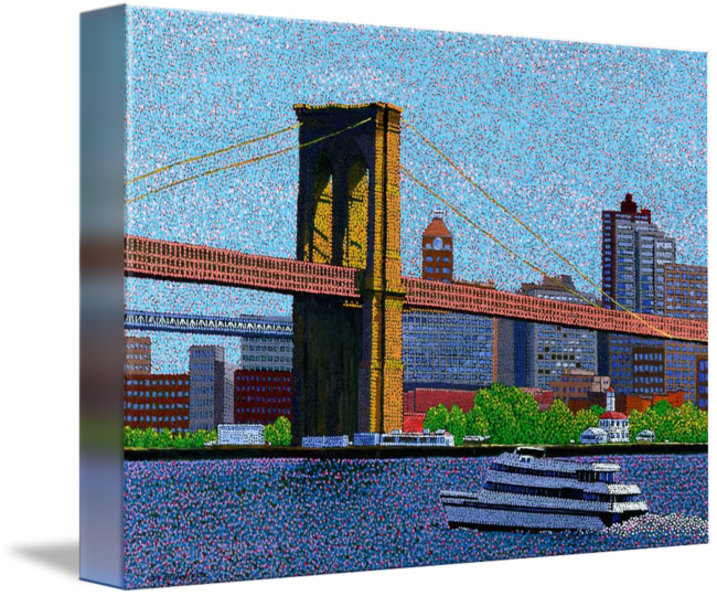 Brooklyn Bridge Pixel Art PNG Image