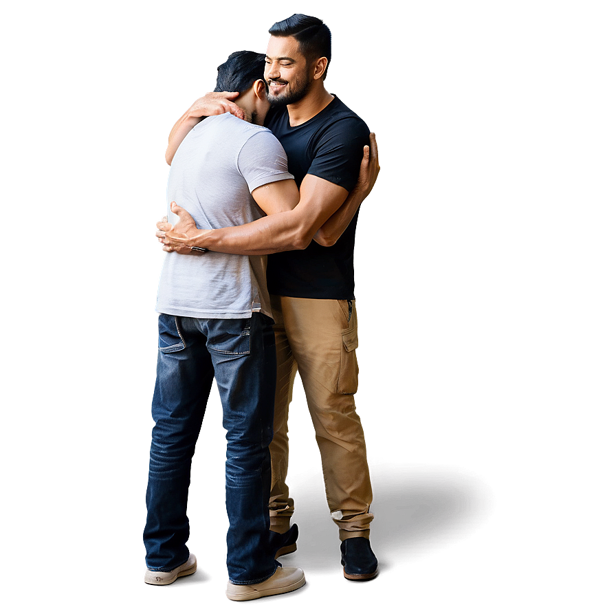 Brother Hugging Png Qis PNG Image