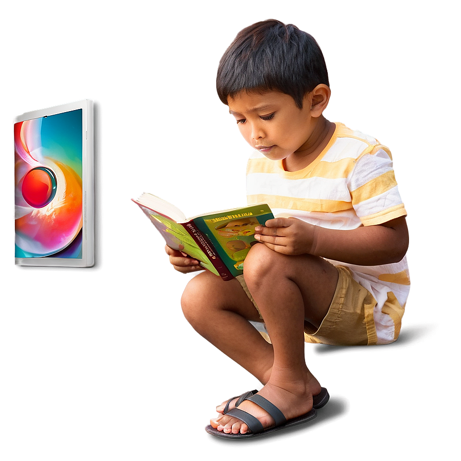 Brother Reading Png Rcq PNG Image