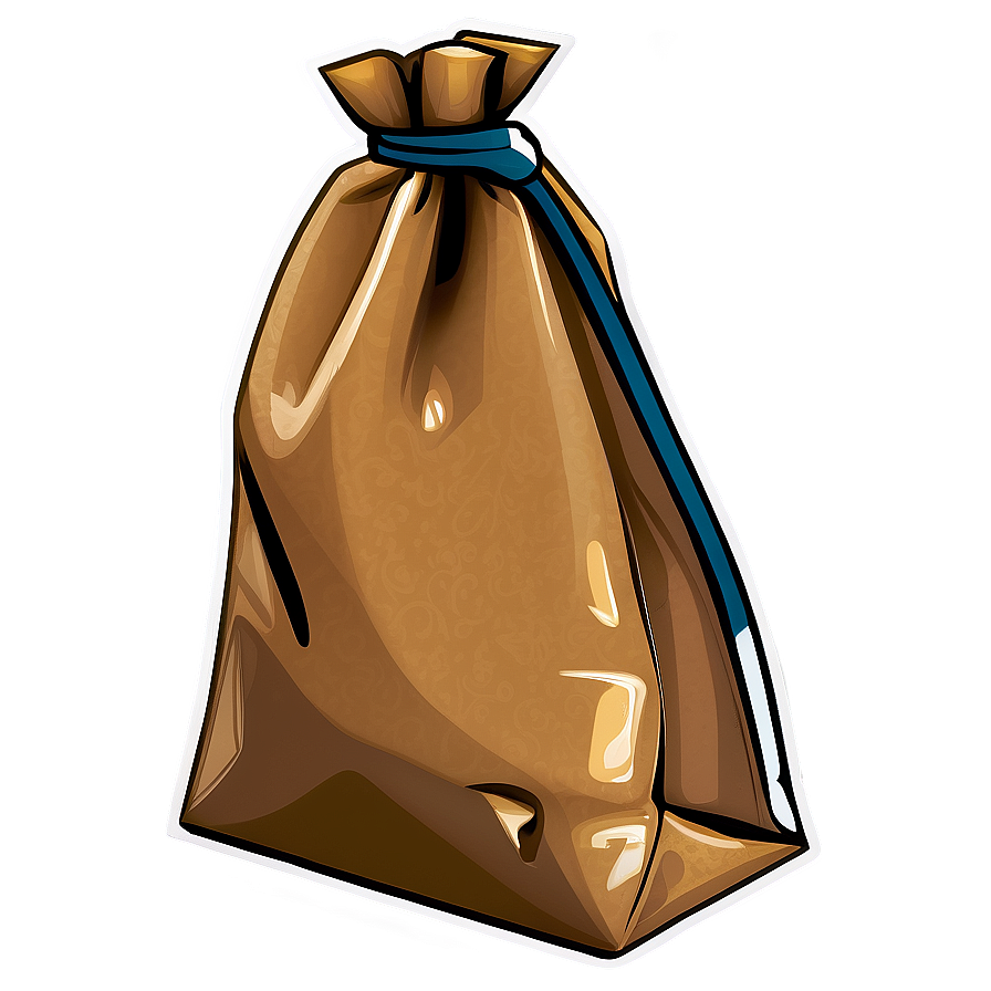 Brown Bag Flat Design Png 06282024 PNG Image