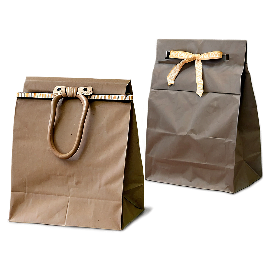 Brown Bag For Gift Png 06282024 PNG Image