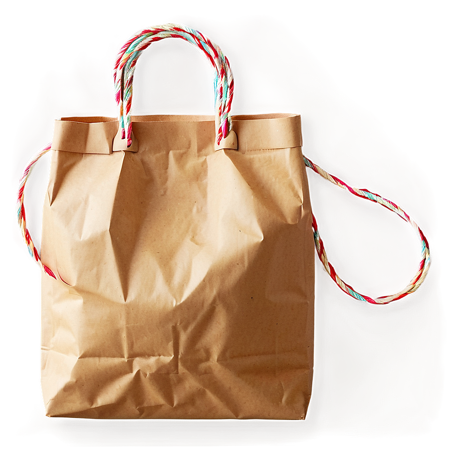 Brown Bag With String Png 06282024 PNG Image