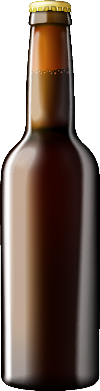 Brown Beer Bottle Cap On PNG Image