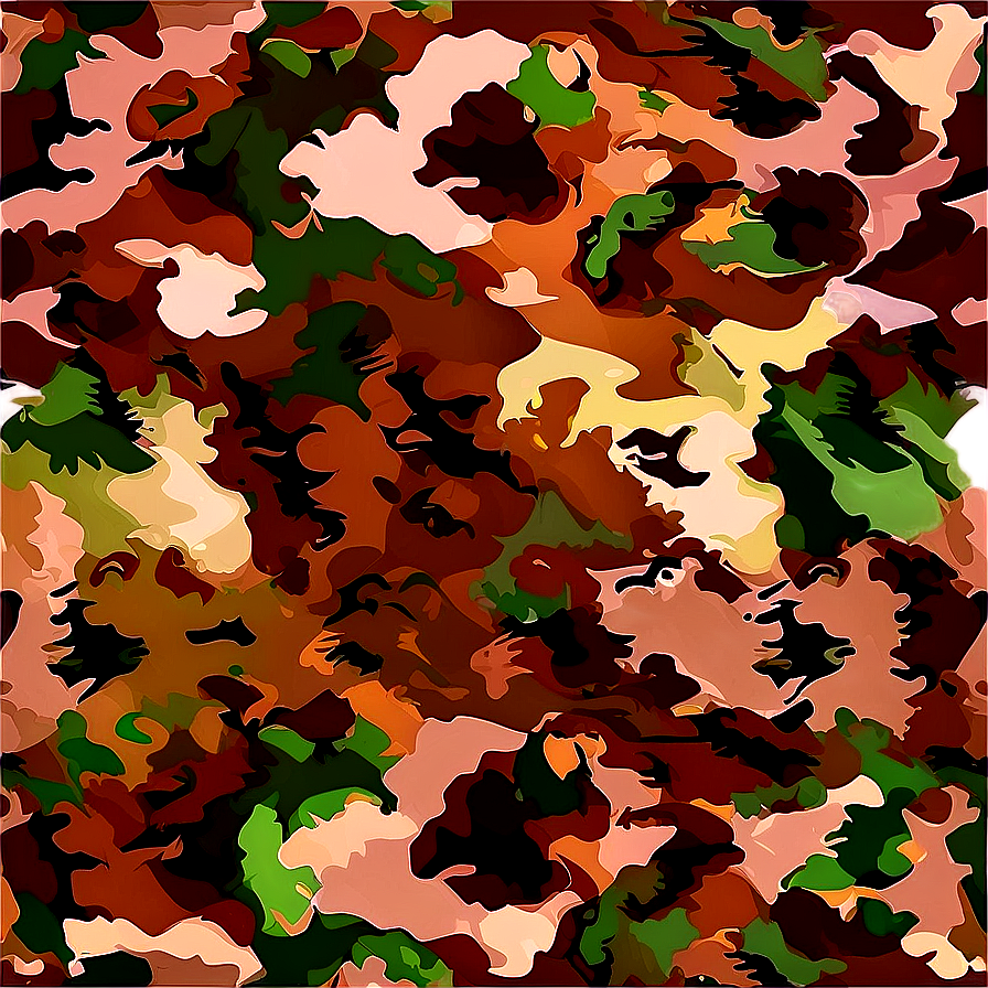 Brown Camo Print Png 05062024 PNG Image