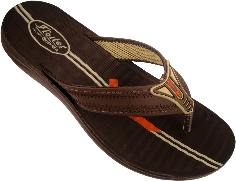 Brown Flip Flop Sandal PNG Image