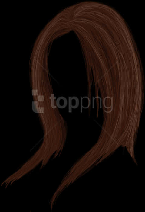 Brown Hair P N G Overlay PNG Image