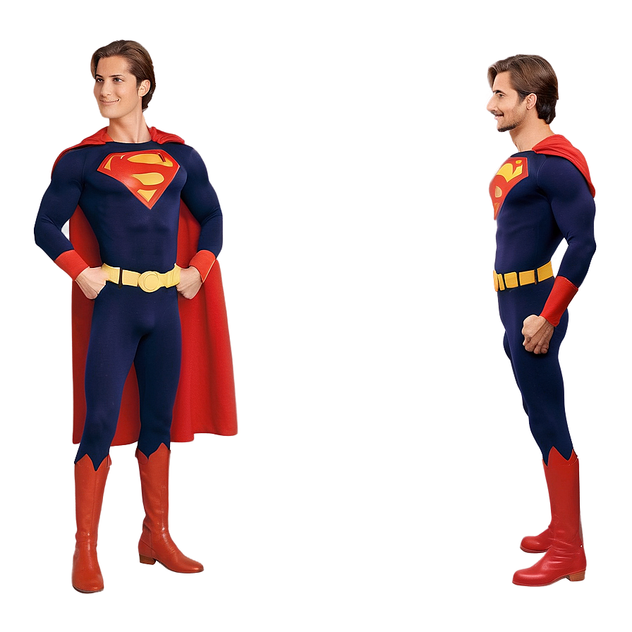 Brown Hair Superhero Pose Png Pjj PNG Image