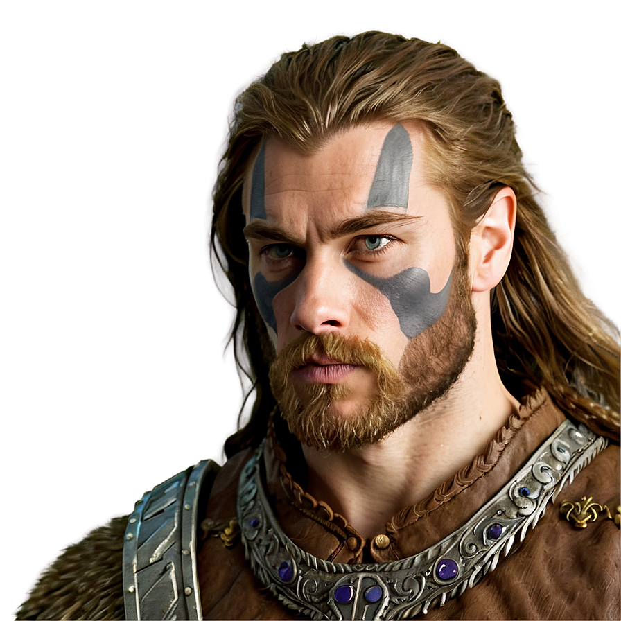 Brown Hair Viking Warrior Png 3 PNG Image