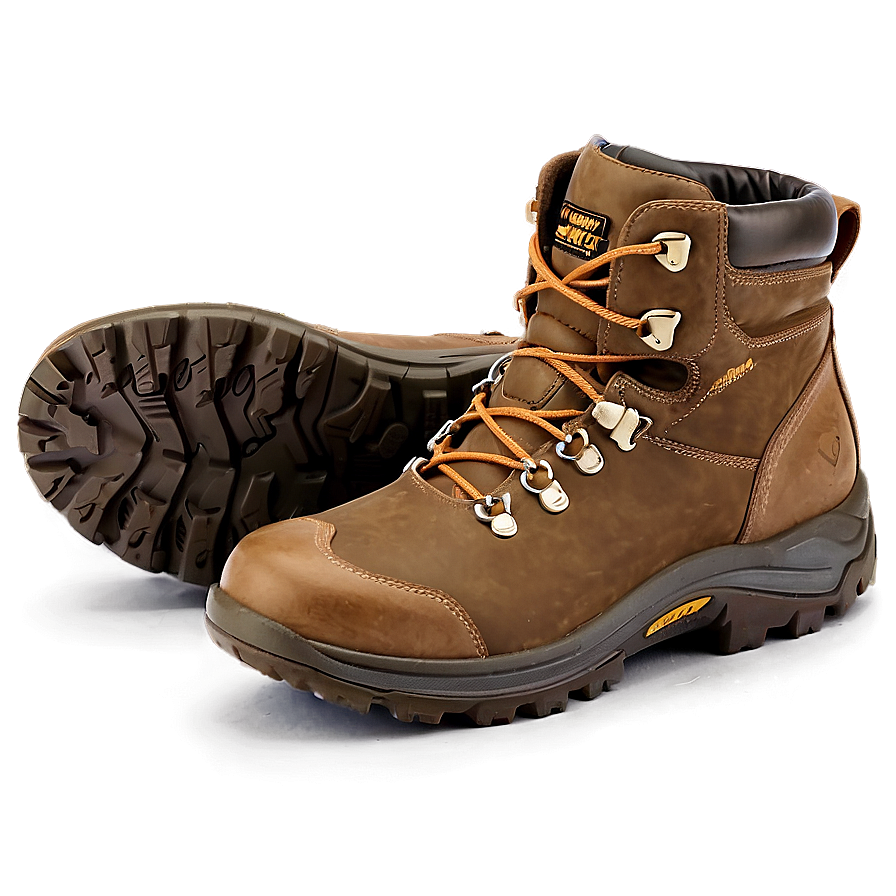 Brown Hiking Boots Png Wnb PNG Image