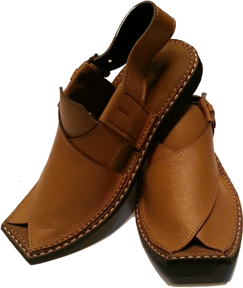 Brown Leather Sandals Product Photo PNG Image