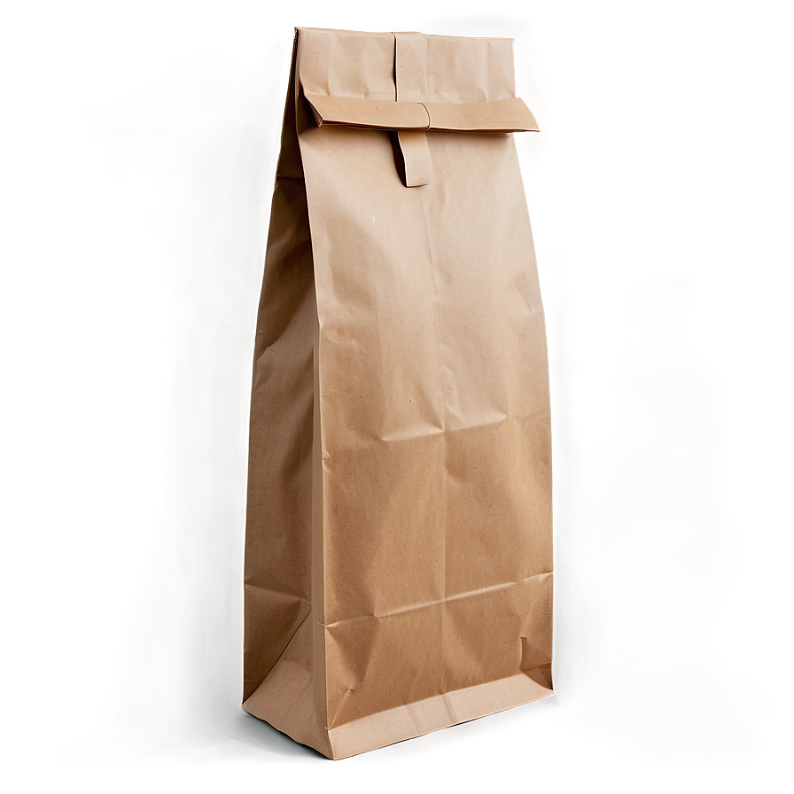 Brown Paper Bag With Logo Png Obh47 PNG Image